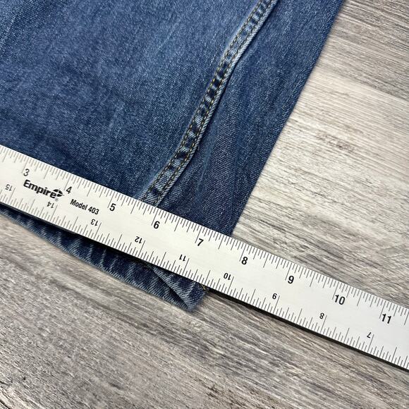 Levis 514 Red Tab Faded Mid Wash Blue Mens 33x30 Straight Leg Denim Jeans Casual - Picture 11 of 11